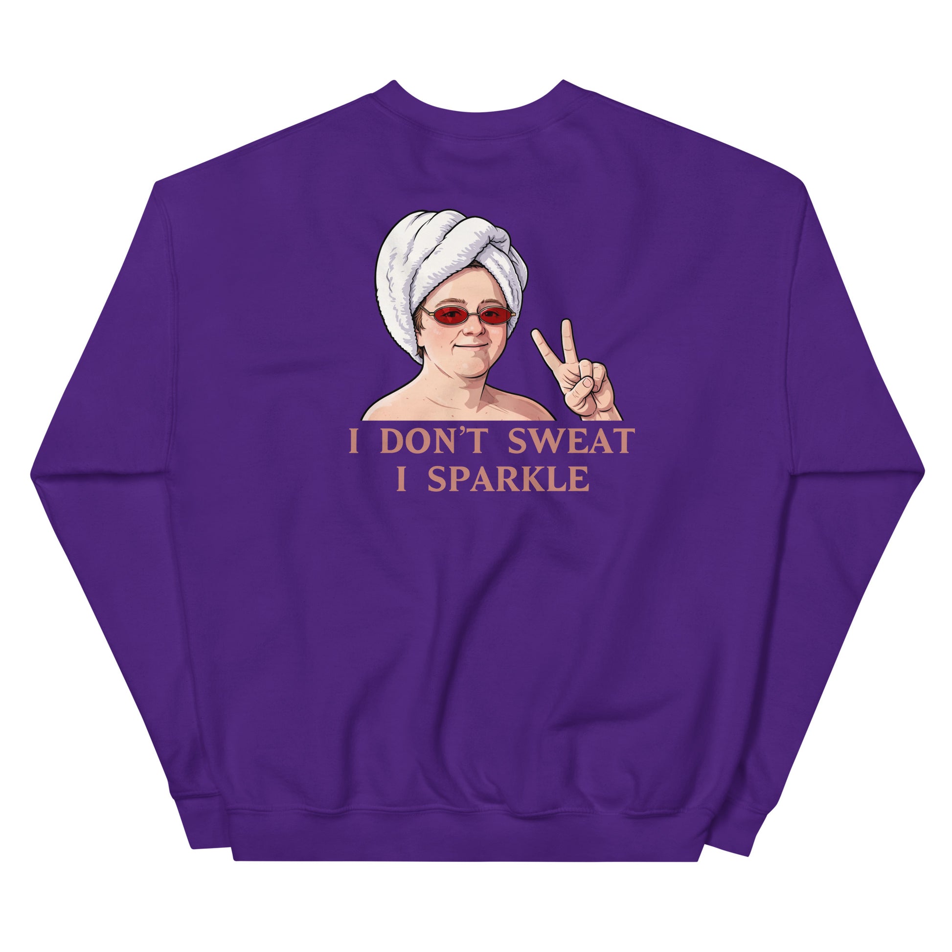 Alcyone213k Lewis Capaldi Unisex Sweatshirt - I Don't Sweat I Sparkle - Funny Quotes