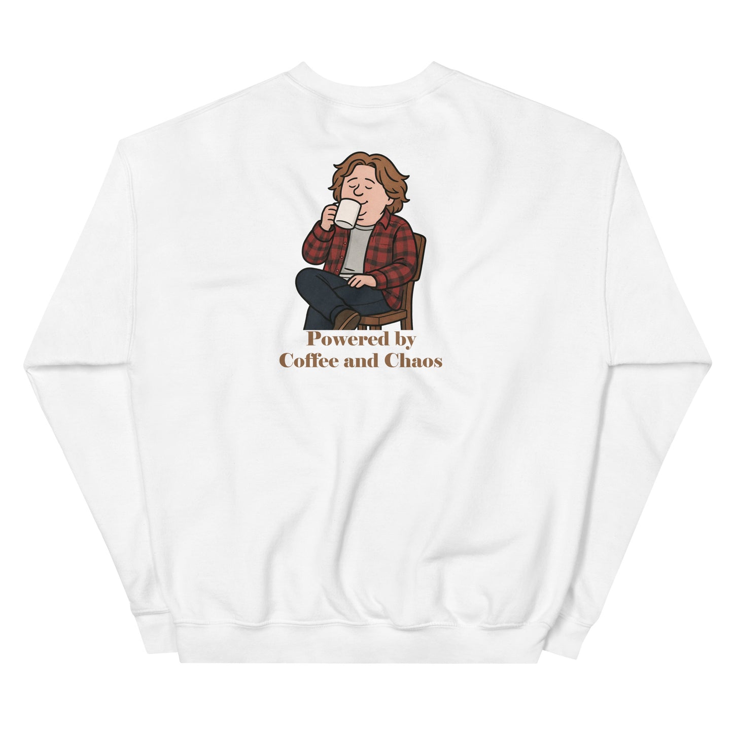 Alcyone213k Lewis Capaldi Unisex Sweatshirt - Powered By Coffee And Chaos - Funny Quotes