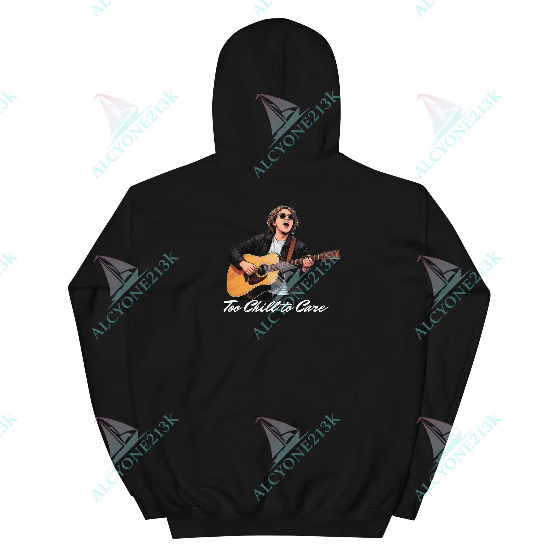 Alcyone213k Lewis Capaldi Unisex Hoodie - To Chill To Care - Funny Quotes