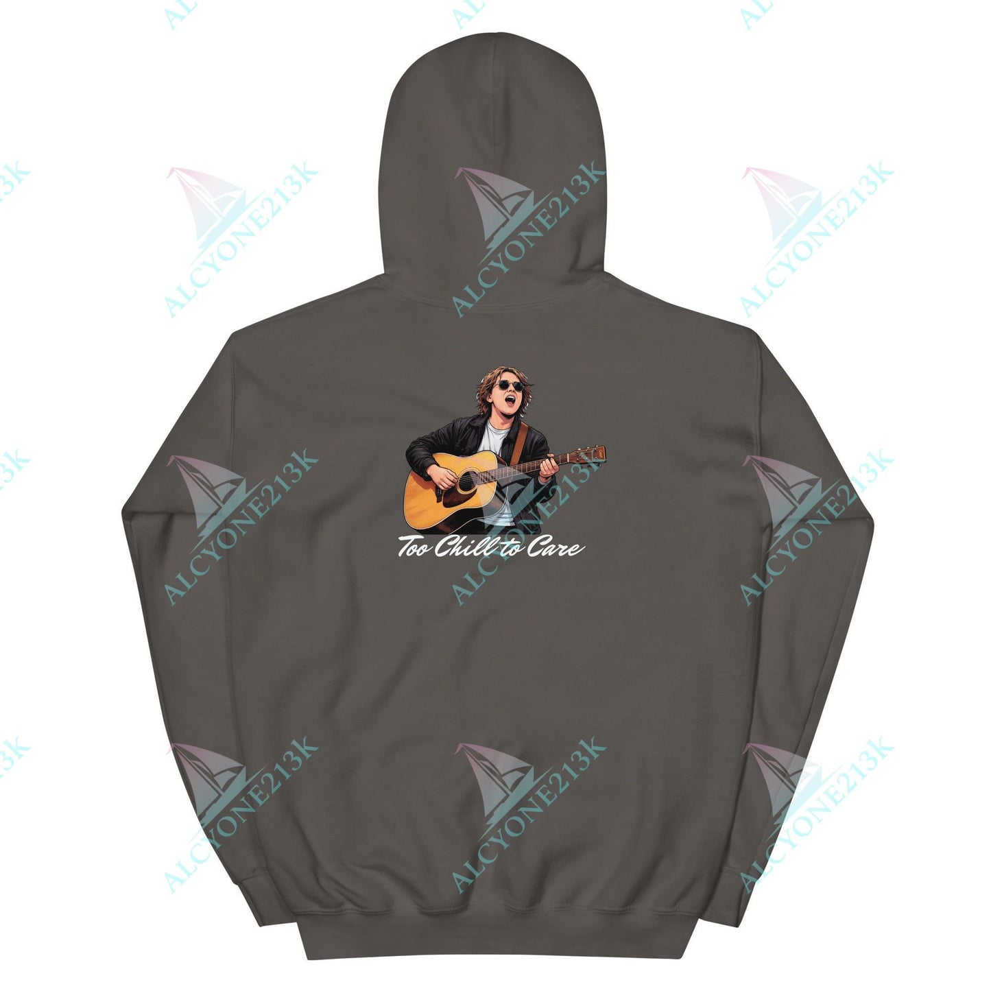 Alcyone213k Lewis Capaldi Unisex Hoodie - To Chill To Care - Funny Quotes