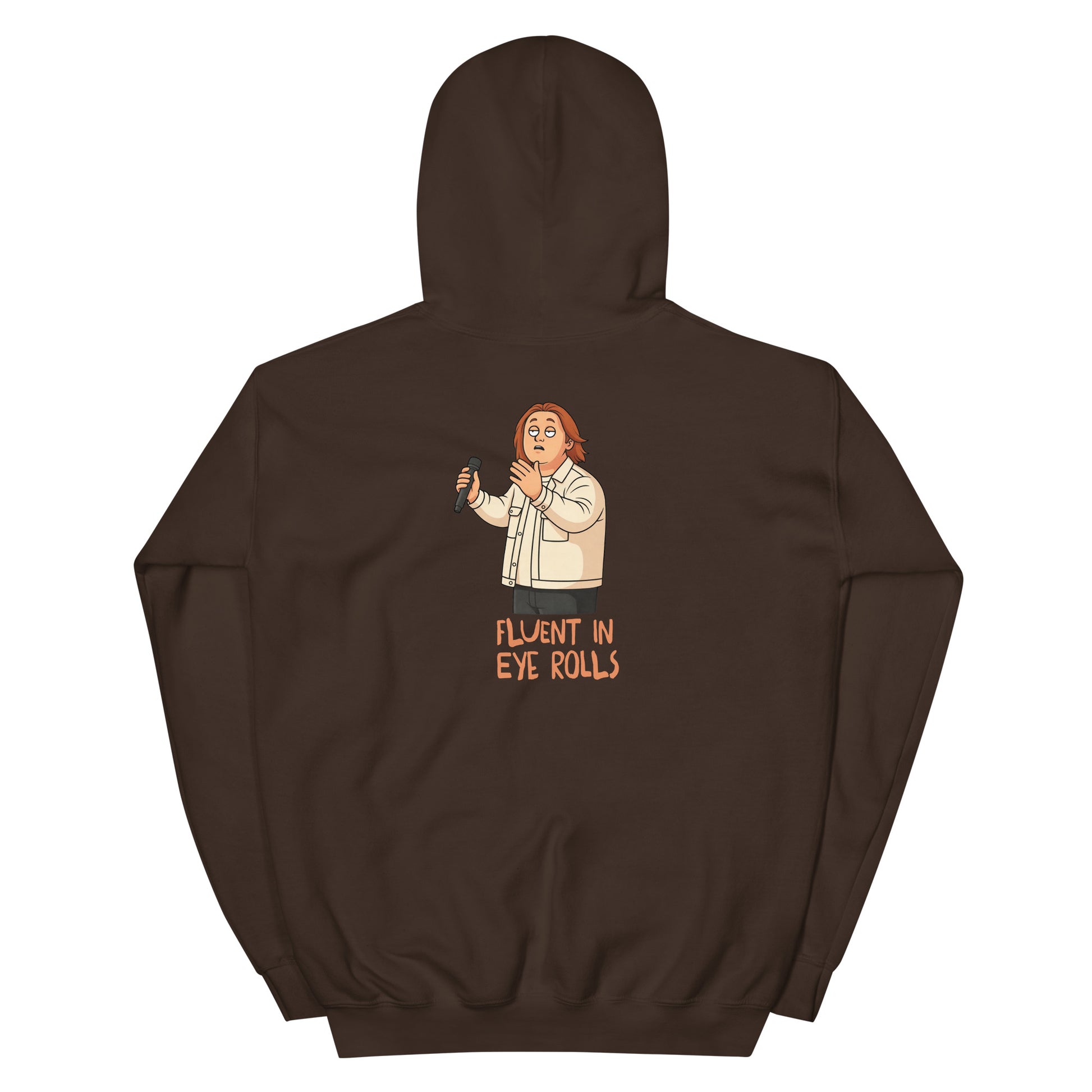 Alcyone213k Lewis Capaldi Unisex Hoodie - Fluent In Eye Rolls - Funny Quotes