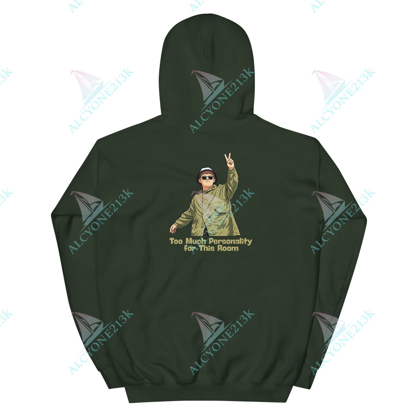Alcyone213k Lewis Capaldi Unisex Hoodie - Too Much Personality - Funny Quotes