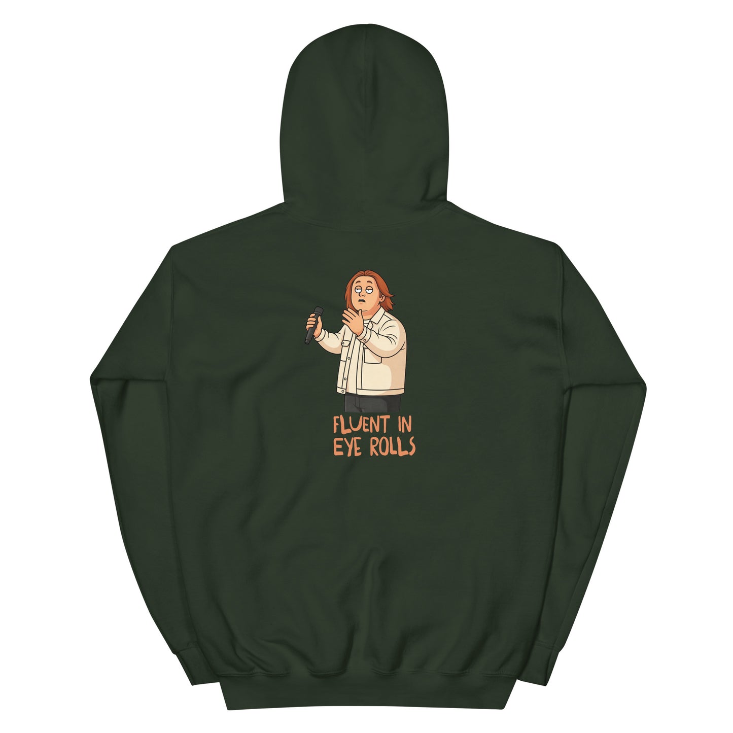 Alcyone213k Lewis Capaldi Unisex Hoodie - Fluent In Eye Rolls - Funny Quotes