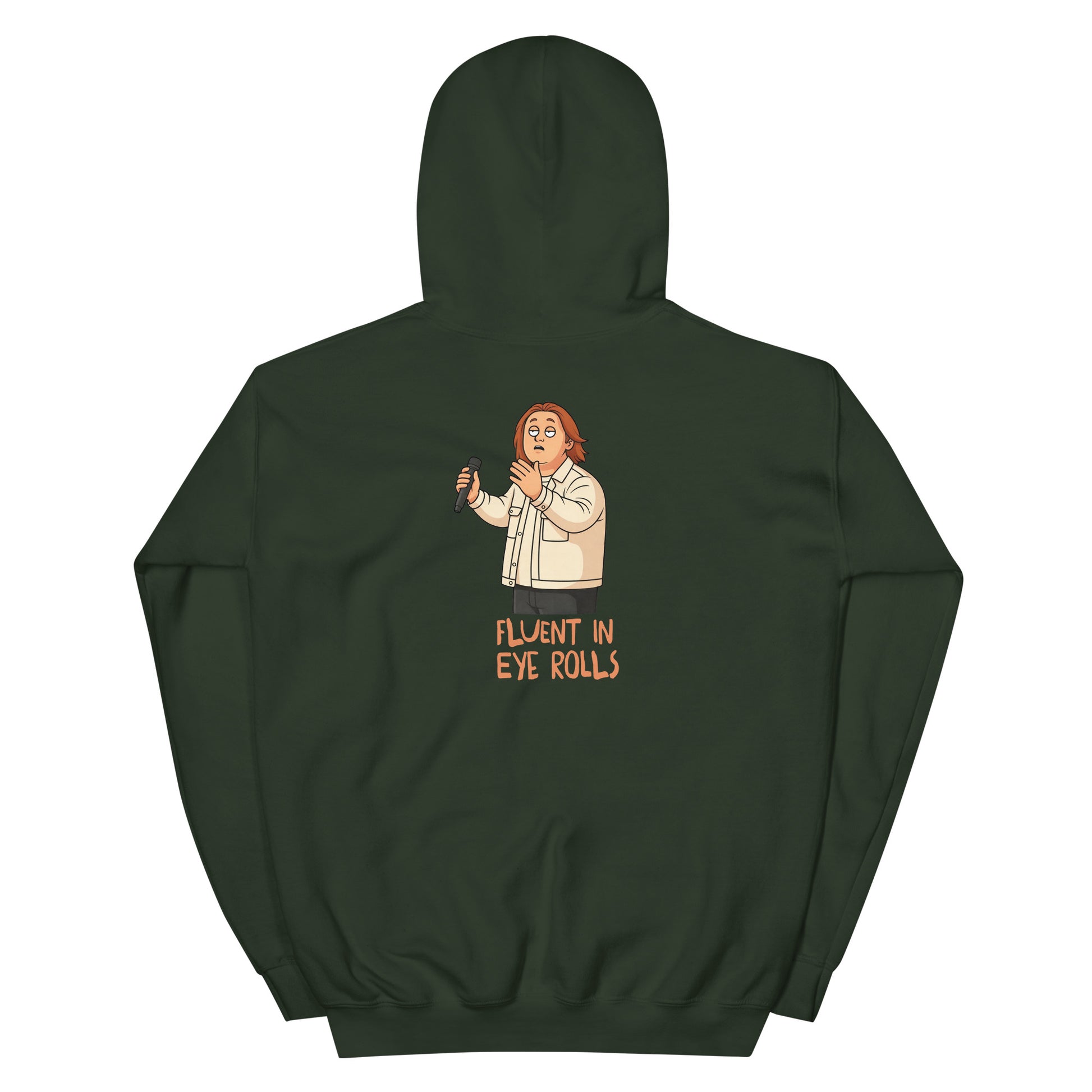 Alcyone213k Lewis Capaldi Unisex Hoodie - Fluent In Eye Rolls - Funny Quotes