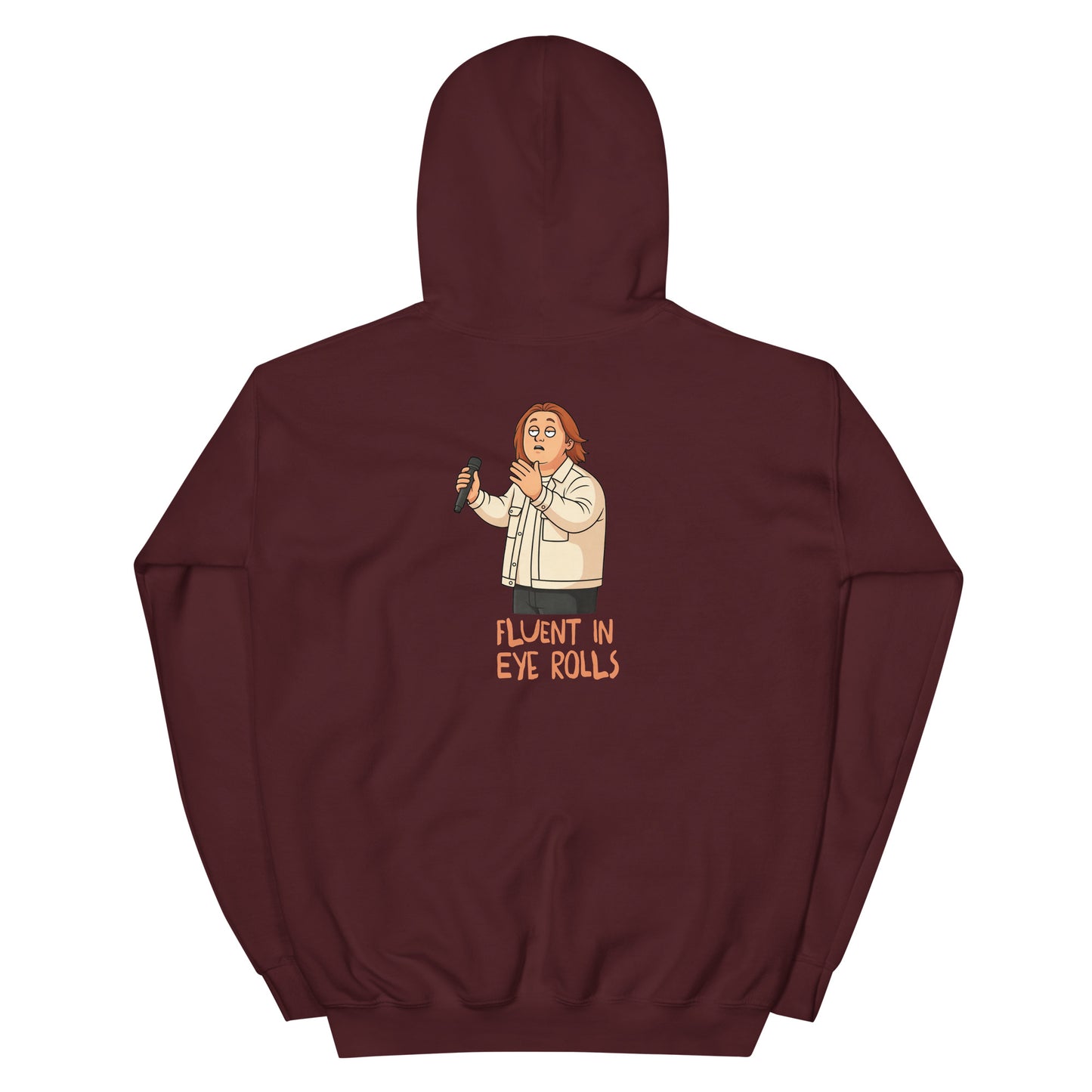 Alcyone213k Lewis Capaldi Unisex Hoodie - Fluent In Eye Rolls - Funny Quotes