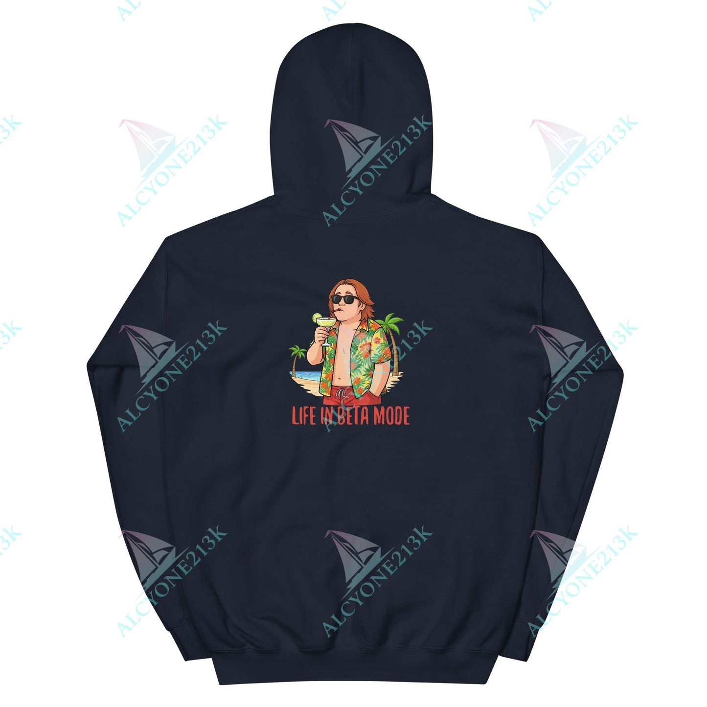 Alcyone213k Lewis Capaldi Unisex Hoodie - Life In Beta Mode - Funny Quotes