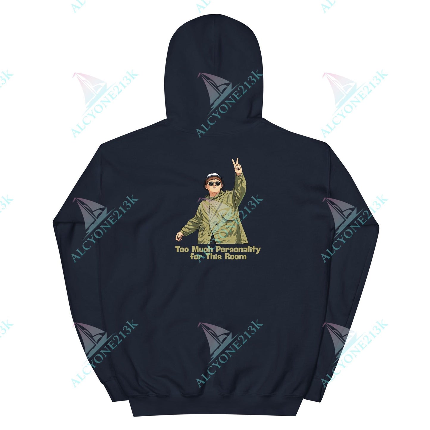 Alcyone213k Lewis Capaldi Unisex Hoodie - Too Much Personality - Funny Quotes
