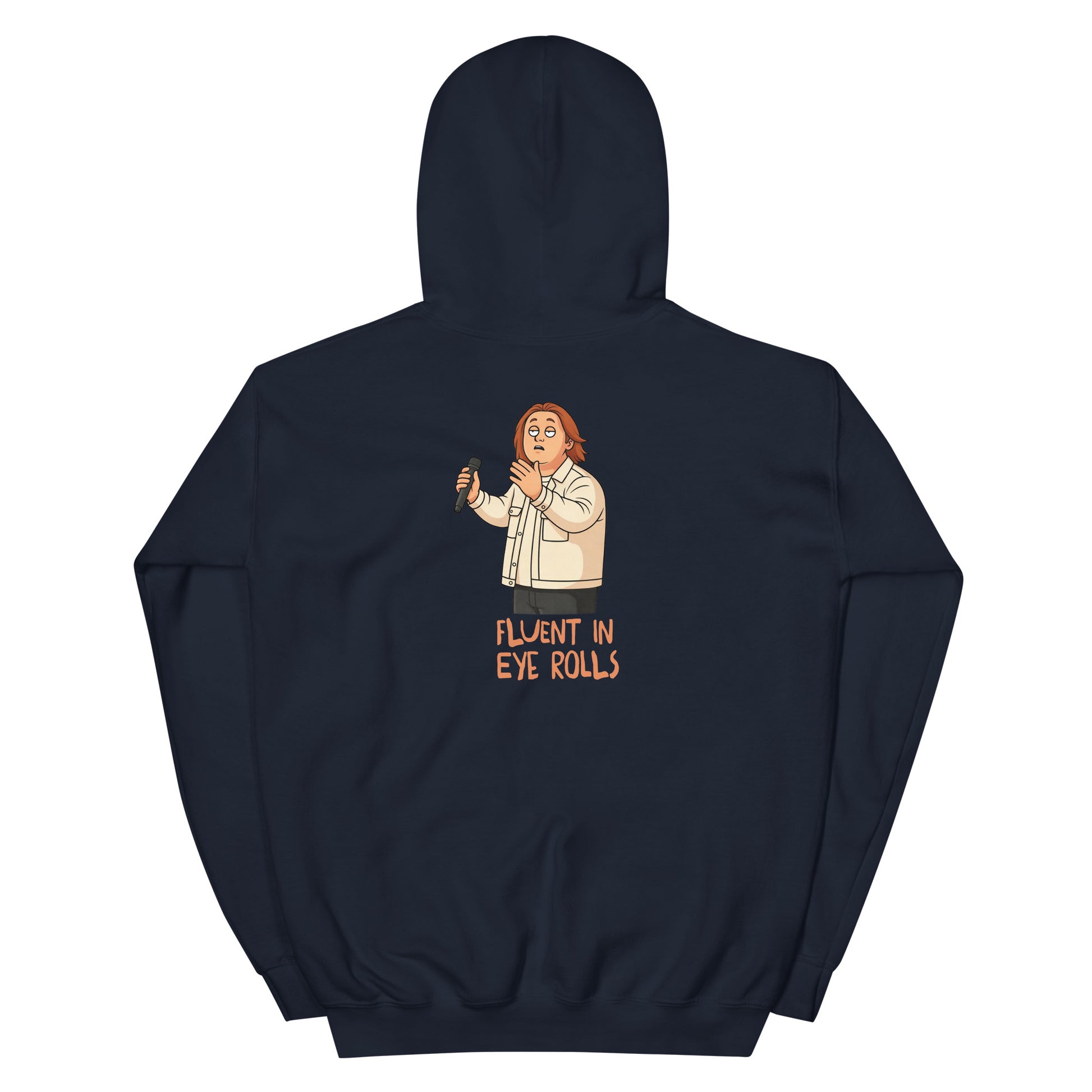 Alcyone213k Lewis Capaldi Unisex Hoodie - Fluent In Eye Rolls - Funny Quotes