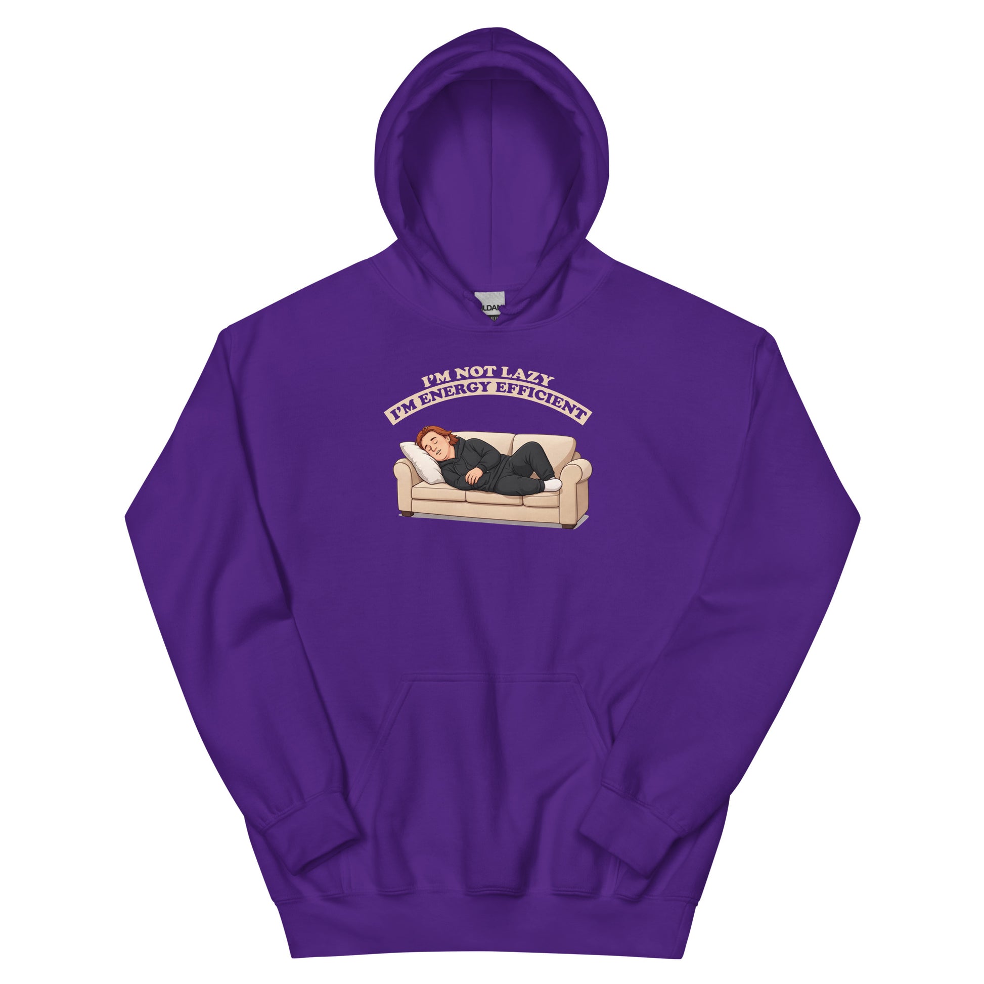 Alcyone213k Lewis Capaldi Unisex HoodieI'm Not Lazy - Funny Quotes Purple
