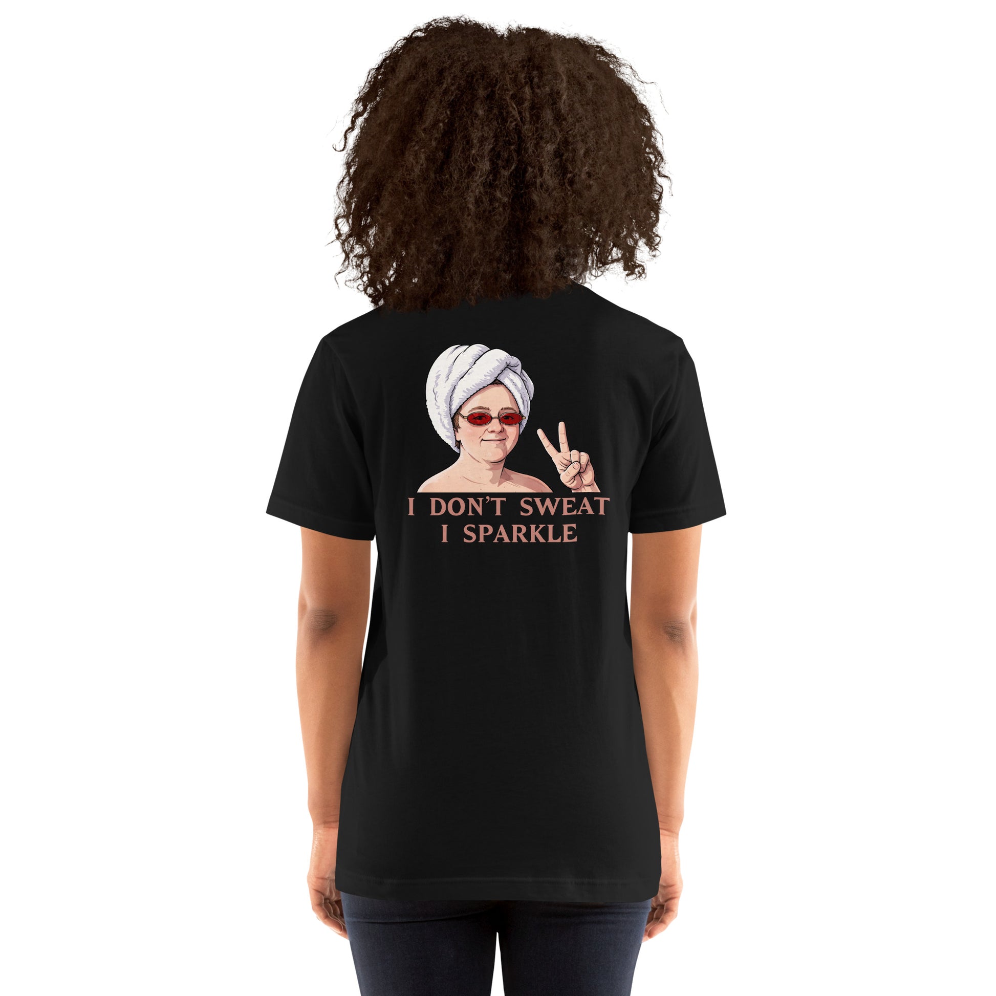 Alcyone213k Lewis Capaldi Unisex T-Shirt - I Don't Sweat I Sparkle - Funny Quotes