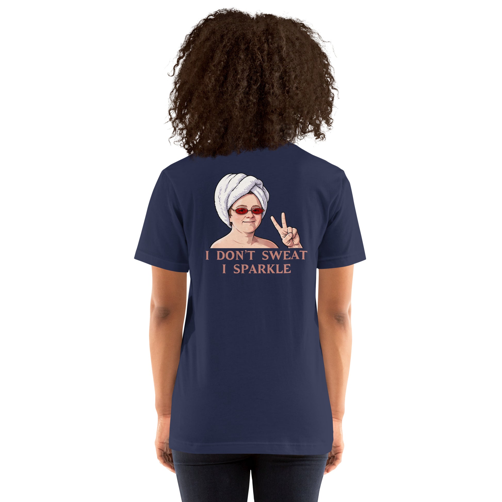 Alcyone213k Lewis Capaldi Unisex T-Shirt - I Don't Sweat I Sparkle - Funny Quotes