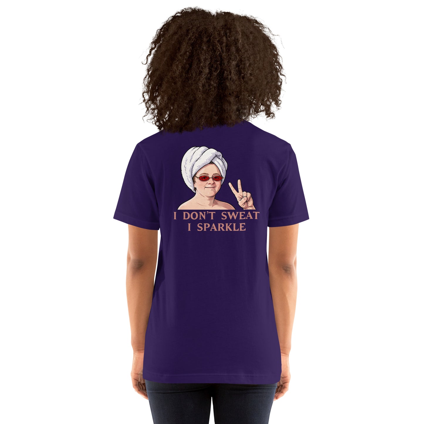 Alcyone213k Lewis Capaldi Unisex T-Shirt - I Don't Sweat I Sparkle - Funny Quotes